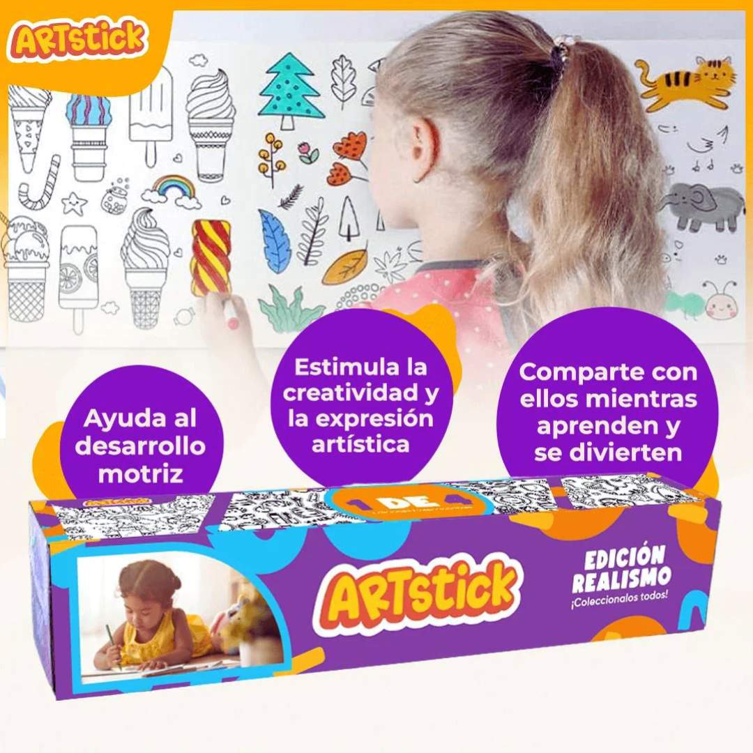 ARTSTICK® ROLLO DE DIBUJO PARA COLOREAR