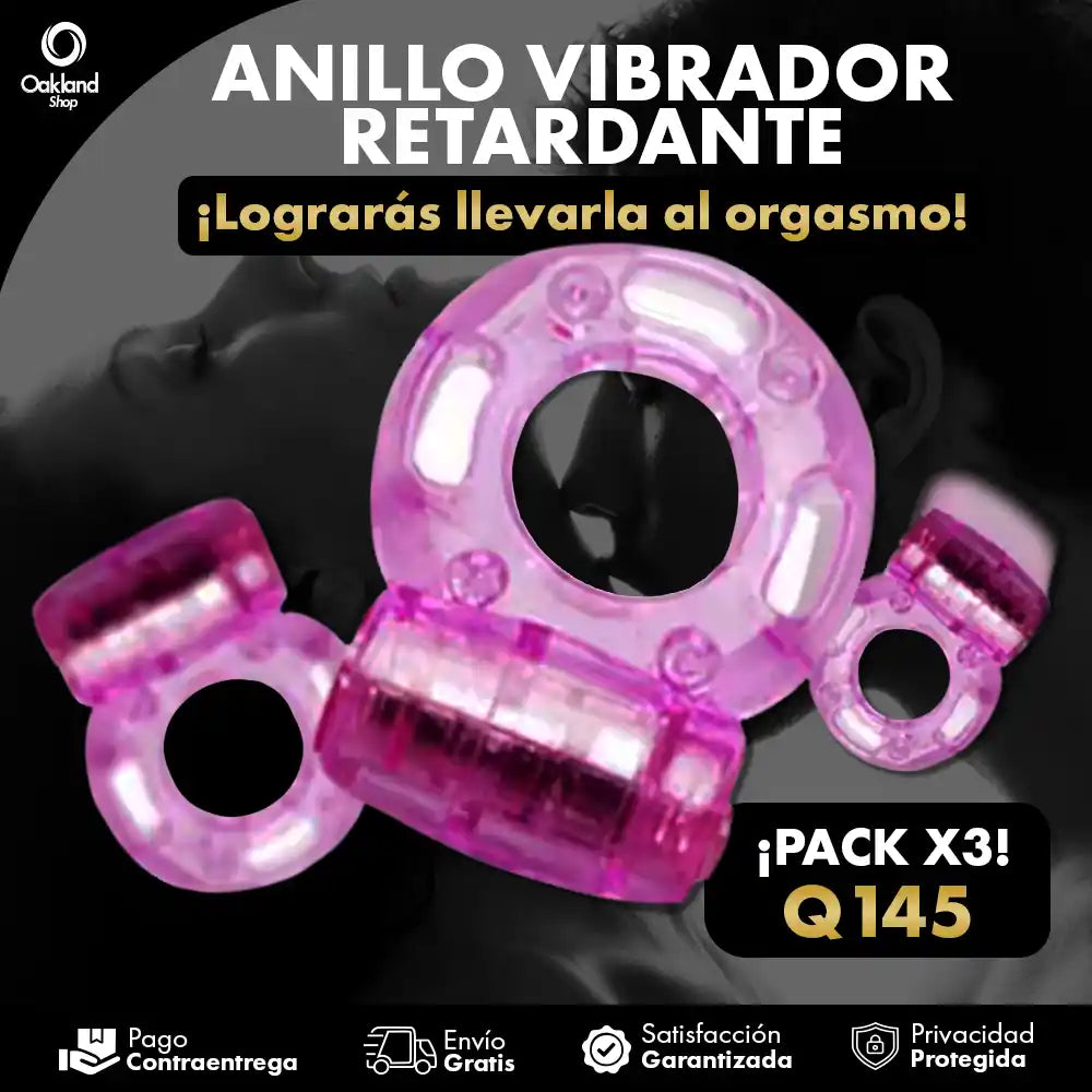 PACK X3 ANILLOS VIBRAX® VIBRACIÓN Y PLACER