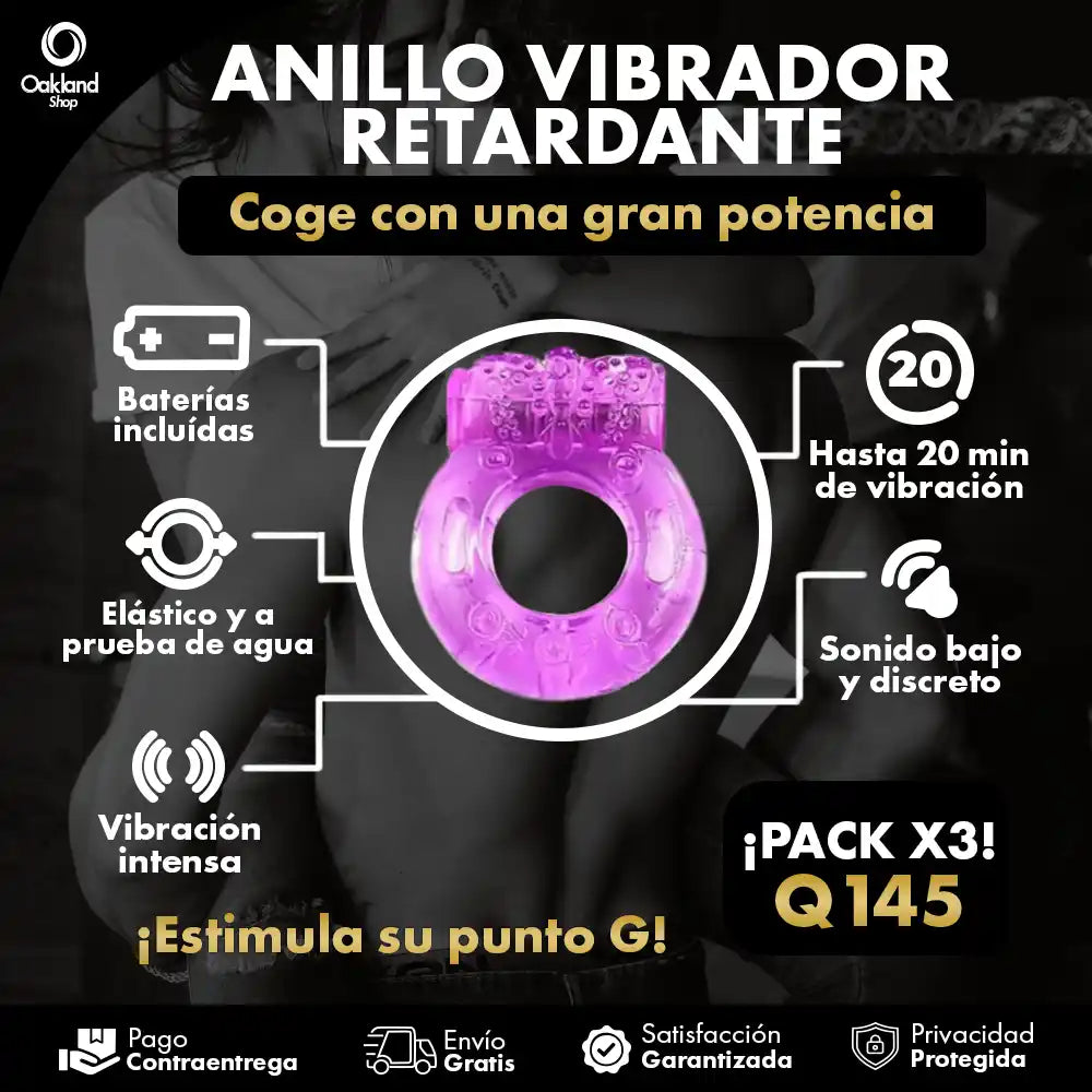 PACK X3 ANILLOS VIBRAX®  VIBRACIÓN Y PLACER