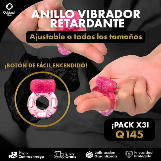 PACK X3 ANILLOS VIBRAX®  VIBRACIÓN Y PLACER